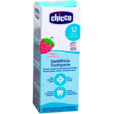 Chicco Fragola Strawberry - zobu pasta bērniem no 12 mēnešiem 50 ml.