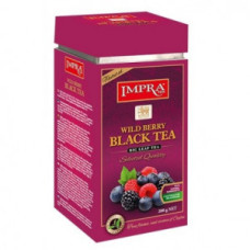 Impra Black Tea Wild Berry lielu lapu meža oga melna tēja (metāla bundžā), 200 gr.