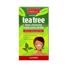 Beauty Formulas Tea Tree deguna poru attīroši plāksteri 6gb